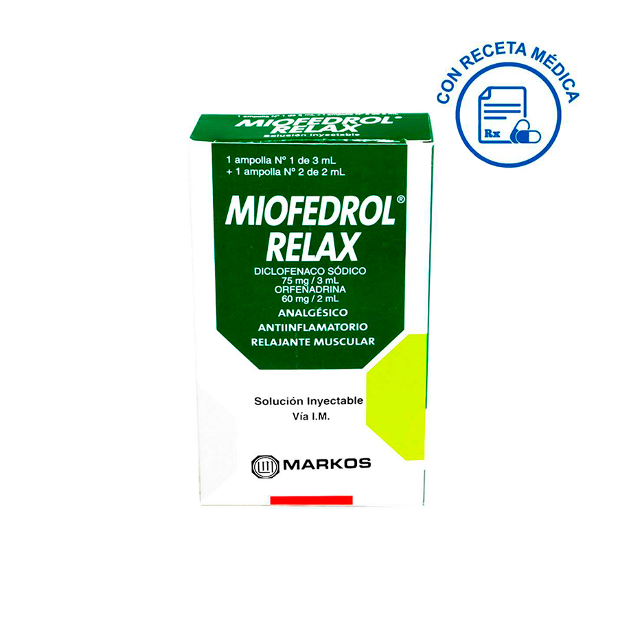 Miofedrol Relax Solución Inyectable, Intramuscular - Boticas del Norte